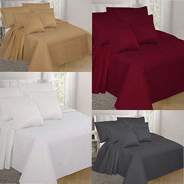 3PC VERSATIL BED COVER Bed Top Dressing Bedding Quilted Bedspread Pillow Shams