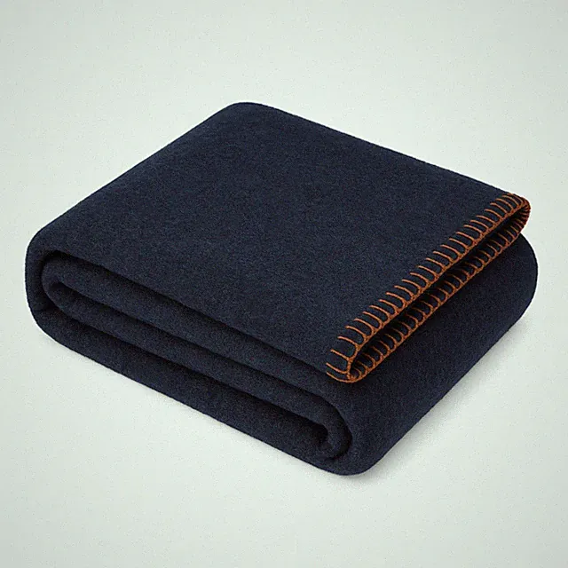 ASR Outdoor 5lb Navy Blue Wool Blanket Camping Survival Gear, 64 x 84 Inches