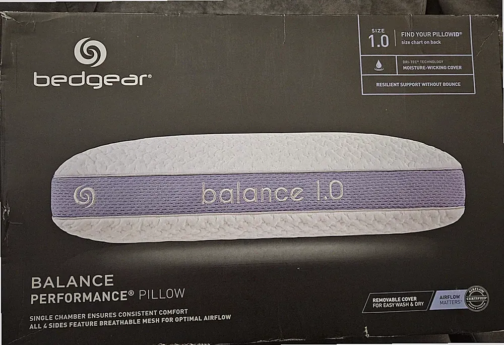 Bedgear Balance Performance Pillow, Size 1.0 20" x 26" x 5.25"