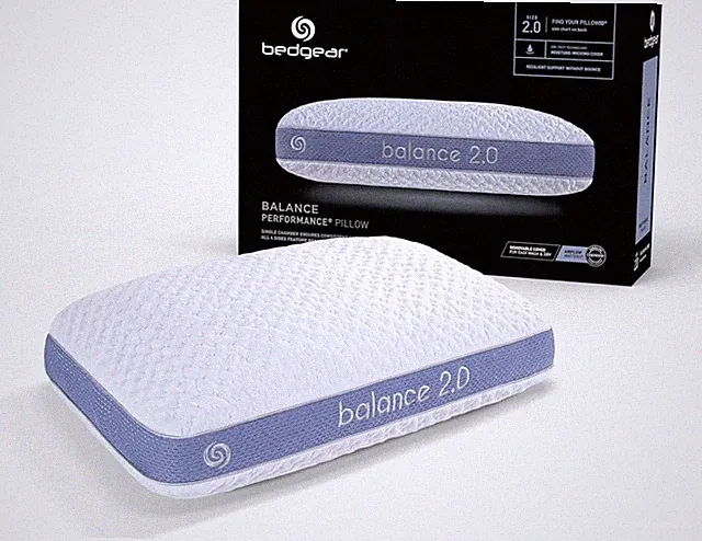 Bedgear Balance Performance Pillow Size 2.0 Medium Firmness Dri-Tec Cover White