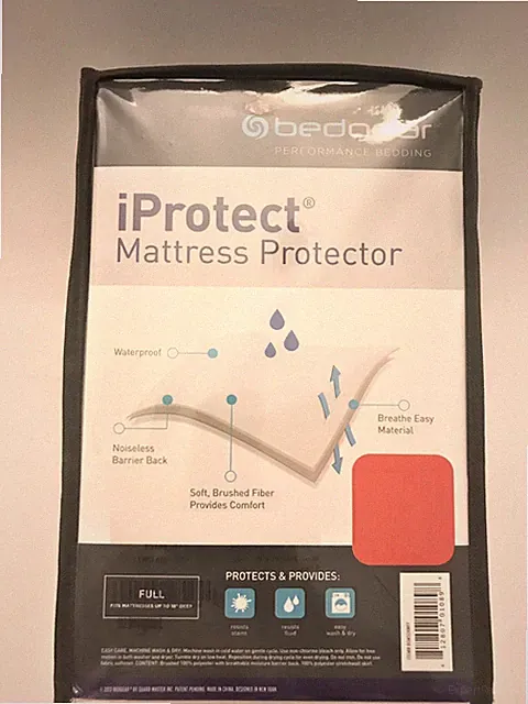 Bedgear iProtect Mattress Protector Cover – Select FULL or TWIN – Up to 18” Deep