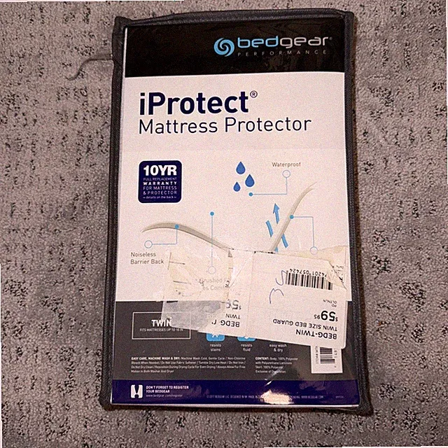 BedGear IPROTECT Mattress Protector Soft Comfortable Waterproof Twin NEW
