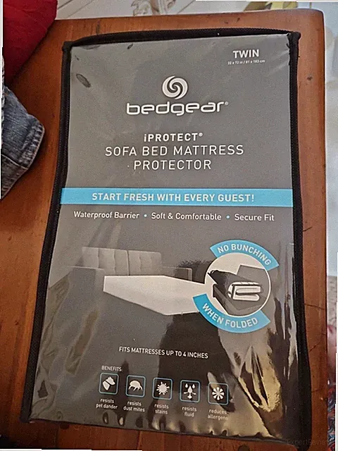 BedGear IPROTECT Sofa Bed Mattress Protector Soft Waterproof Twin NEW
