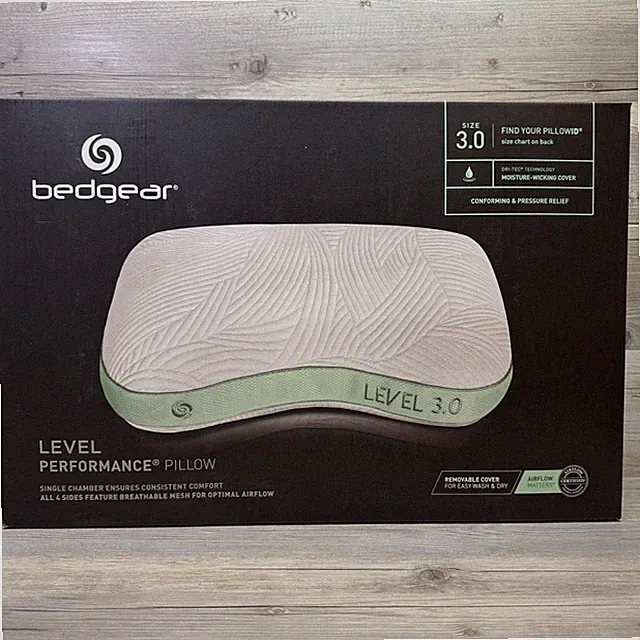 Bedgear Level 3.0 Performance Pillow 20 x26 In. New In Box. Made In USA