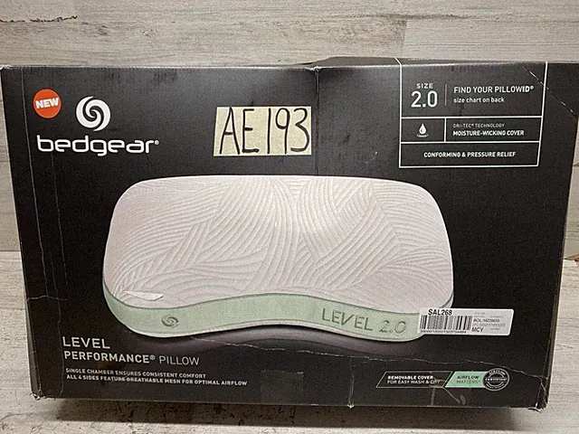 Bedgear Level Performance Pillow - -Size 2.0 Firm Comfort New