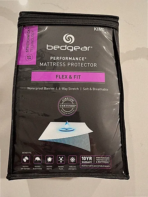 Bedgear Performance Mattress Protector Stretchwick Waterproof Cooling KING Flex
