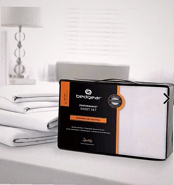 Bedgear Performance SPLIT KING Sheet Set Dry-Tec Technology Temperature Neutral