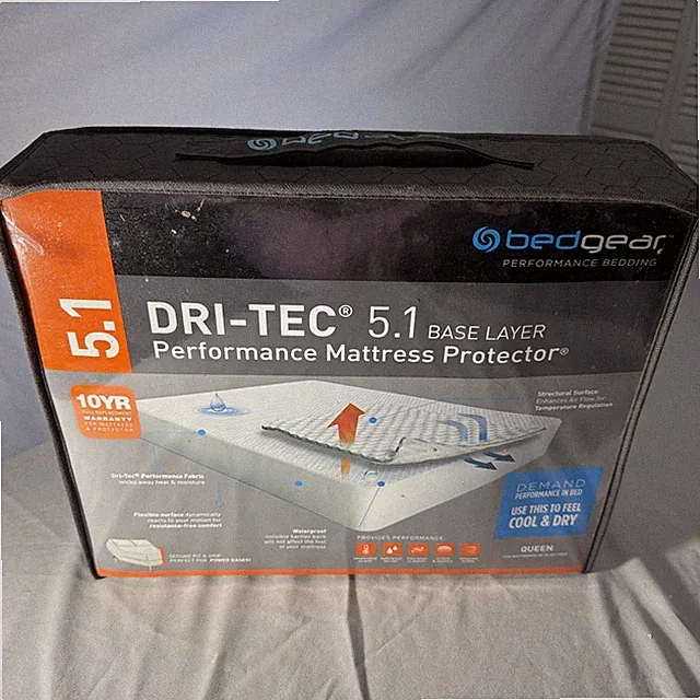 BedGear Queen Dri-Tec 5.0 Moisture Wicking Performance Mattress Protector