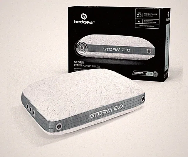 Bedgear Storm 2.0 Performance Cooling Bed Pillow React Fill Removable Cover