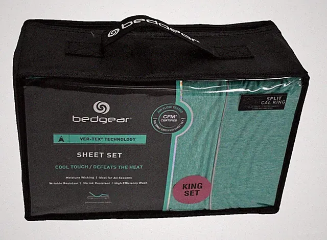Bedgear Ver-Tex Cooling Sheet Set Jade Green SPLIT California King $330