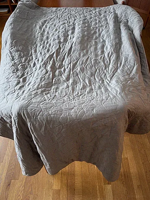 Bedgear Weighted Blanket 48x72 15 lbs (Soft Fabric, Light Gray)