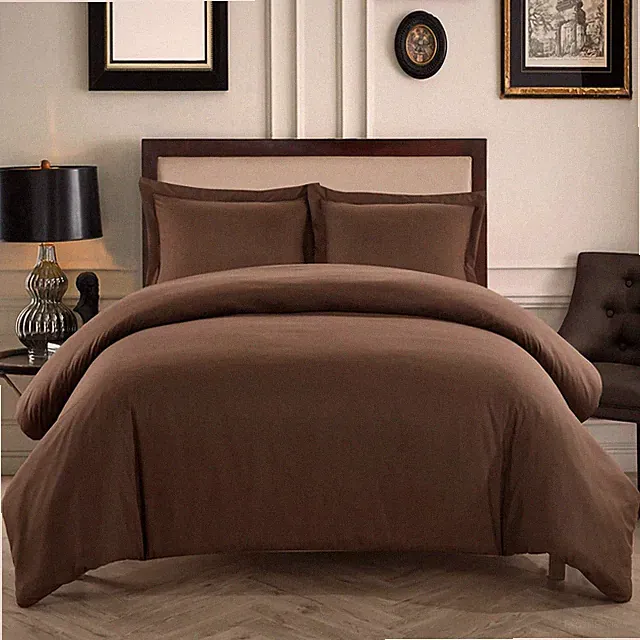 Brown Luxury For Home Bedding Set 2/3pcs Size Bedspread High Quality Fabric
