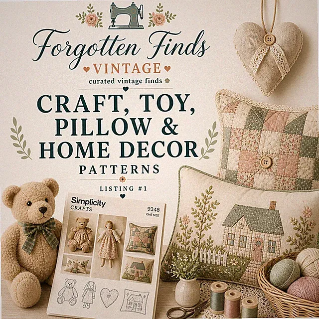 Buyers Choice: Craft, Toy, Pillow, Home Decor, Sewing Patterns Listing #1