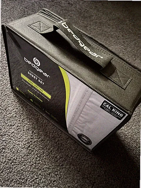 California King Bedgear® Hyper-Cotton™ Performance® light grey Sheet Set