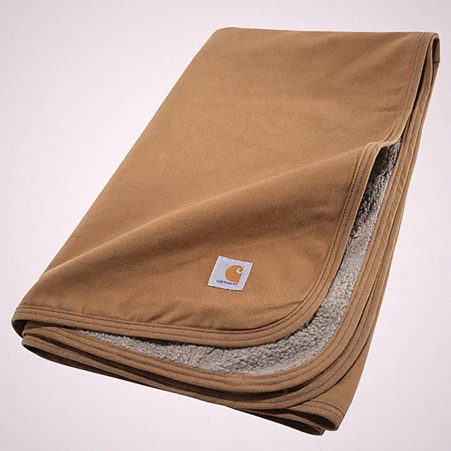 Carhartt Gear P0000537 Firm Duck Sherpa-Lined Blanket - One Size Fits All