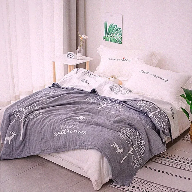 Geometric Bedspread Single Size Summer Quilted Quilt Duvet Comforter Blanket