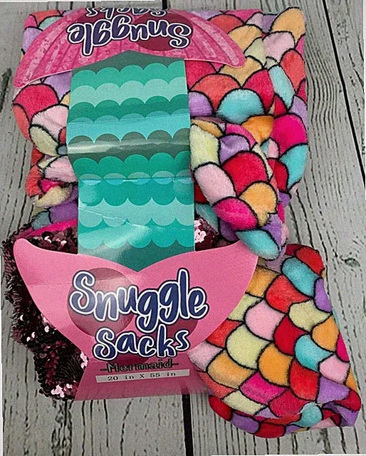 High Desert Gear Mermaid Blanket Snuggle Sack Bright Rainbow