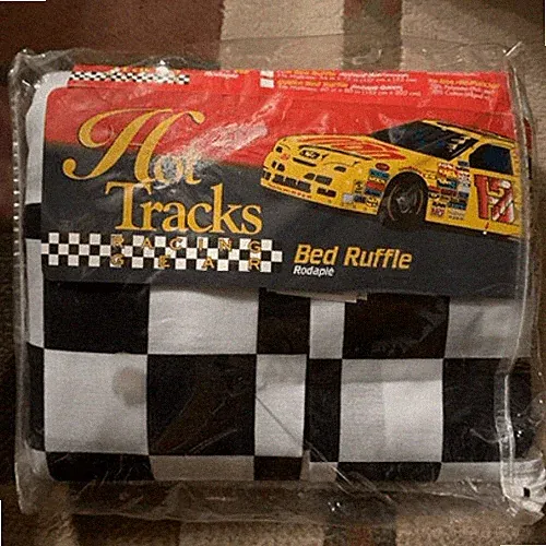 Hot Tracks Racing Gear Full Bed Ruffle *New*