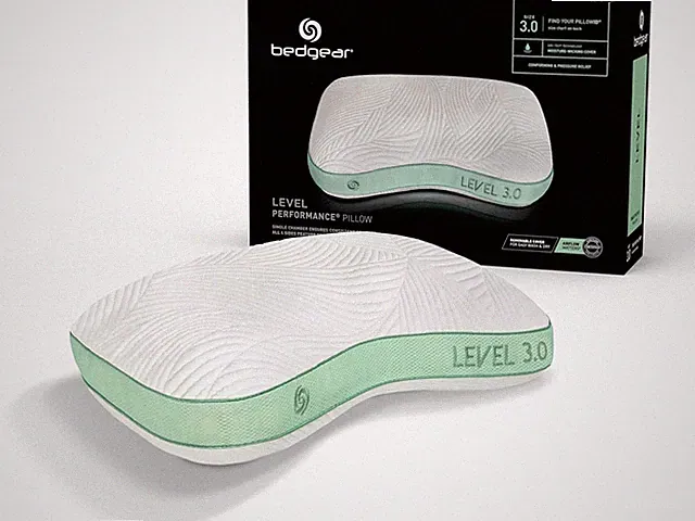 Level Cuddle Performance Pillow - Firm Bed Pillow for Side Sleepers - Moisture W