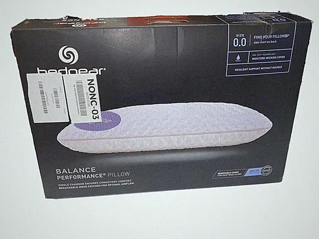 NEW IN BOX BEDGEAR PILLOW BALANCE PERFORMANCE SIZE 0.0