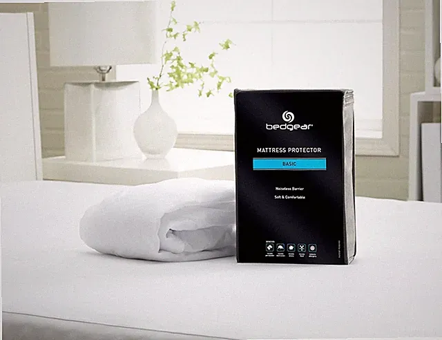 Queen Basic Mattress Protector - Lightweight, Noiseless, and Waterproof Fabric C