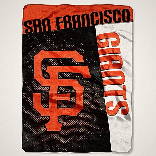SAN FRANCISCO SF GIANTS MLB TWIN 60x80 in SOFT BEDROOM BED LUXURY THROW BLANKET