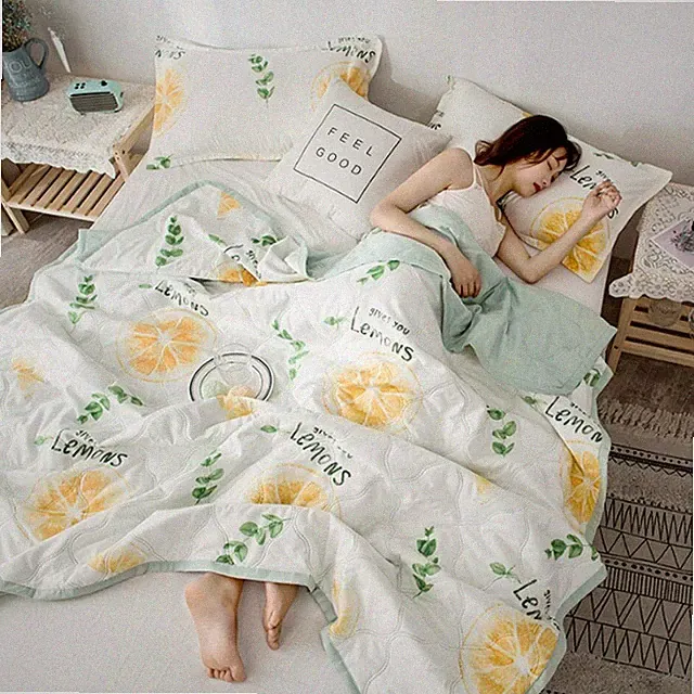 Summer Bedspreads Comforter on The Bed Quilted Quilt Cover Blanket Bedding New